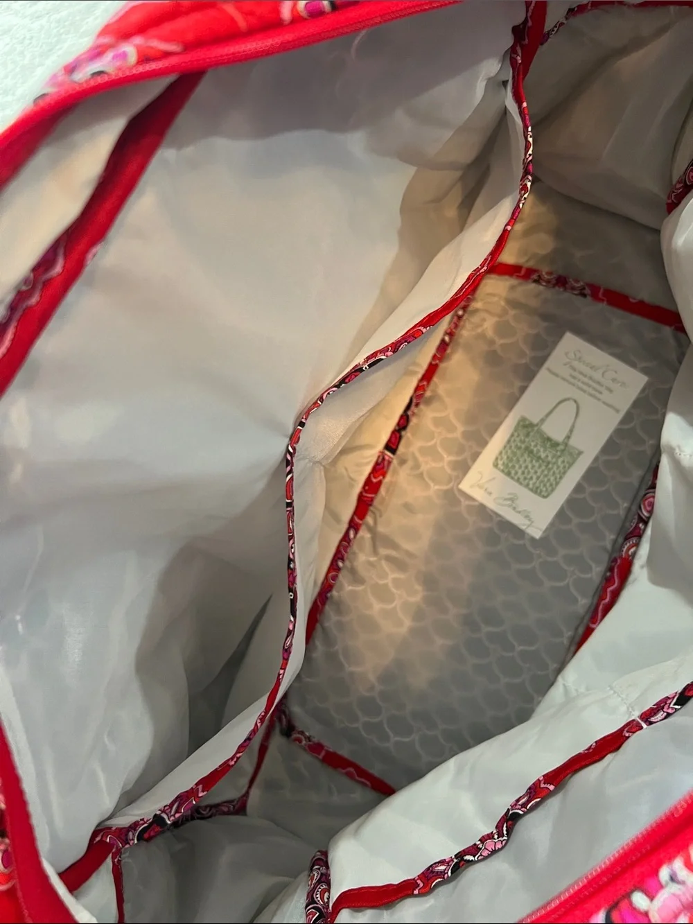 Vera Bradley Baby Bag Red Scarlet
